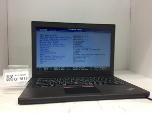 ジャンク/ LENOVO 20HMS0R400 ThinkPad X270 Intel Core i3-7100U メモリ4.1GB NVME256.06GB 【G17619】