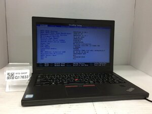 ジャンク/ LENOVO 20HMS2W300 ThinkPad X270 Intel Core i3-7100U メモリ4.1GB ストレージ無し 【G17633】