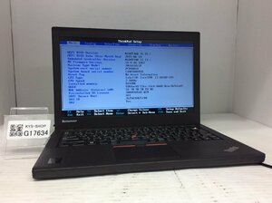 ジャンク/ LENOVO 20CLA1U2JP ThinkPad X250 Intel Core i3-5010U メモリ8.19GB HDD500.1GB 【G17634】
