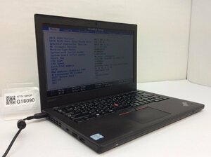 LENOVO 20HMA0UPJP ThinkPad X270 Intel Core i7-7600U メモリ16.38GB NVME256.06GB OS無し【G18090】