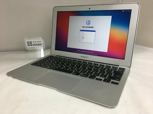 △1円スタート/Apple MacBook Air 11-inch Early 2015 A1465 EMC2924/Core i5 1.6GHz/128GB/4GB/11.6インチ/Mac OS Big Sur/AC欠品