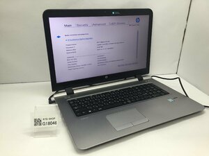 HP ProBook 470 G3 Intel Core i5-6200U メモリ8.19GB HDD500.1GB OS無し【G18046】