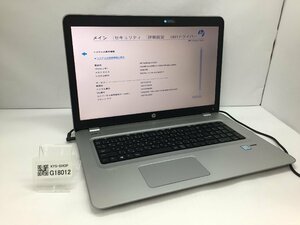 HP ProBook 470 G4 Intel Core i5-7200U メモリ4.1GB HDD500.1GB OS無し ACアダプター欠品【G18012】