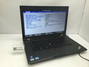 LENOVO 24752FJ ThinkPad L530 Intel Core i5-3320M メモリ4.1GB HDD320.07GB OS無し ACアダプター欠品【G18138】