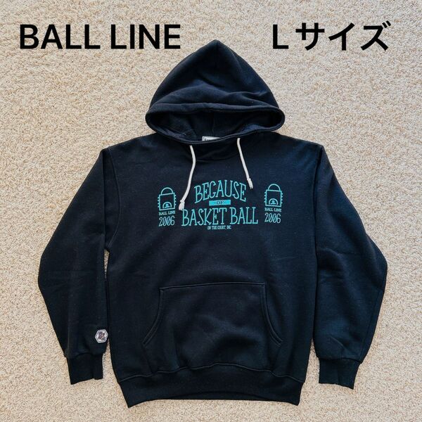 BALL LINE オンザコート　パーカー　裏起毛　バスケットボール　L