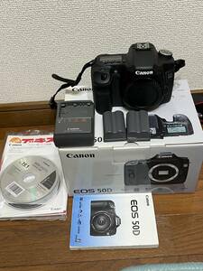 ★★EOS 50D ボディ　美品　ジャンク　部品取り用★　バッテリー２つ