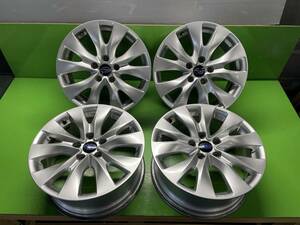 良品◆スバル 純正 ホイール 17インチ 17×7.5J+55 5/114.3 ハブ56㎜ レガシィ B4 レヴォーグ 流用