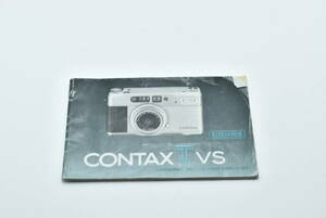 CONTAX T VS owner manual free shipping EF-TN-YO962