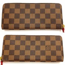 美品◆ルイ ヴィトン LOUIS VUITTON◆ダミエ ポルトフォイユ クレマンス 長財布 N60534 茶色 スリーズ ウォレット 保存袋/箱/紙袋付_画像2