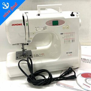 通電OK◆ジャノメ JANOME◆コンピュータミシン NP-288 MODEL 806型 裁縫道具 ハンドクラフト カバー/コード/説明書付き 本体 動作未確認