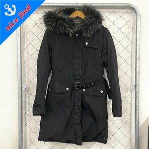 ◆モンクレール MONCLER◆CLASSE1 ダウン ジャケット ブラック ポリエステル レディース アウター サイズ1 茶タグ コート