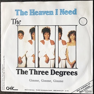 【Disco & Soul 7inch】Three Degrees / The Heaven I Need. 