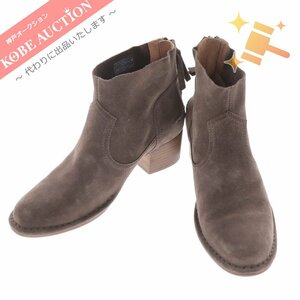 ■ UGG アグ ショートブーツ BANDARA ANKLE BOOT スエード シューズ レディース レディース 24.5cm ブラウン系 箱付き