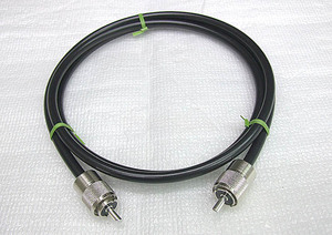  同軸ケーブル　5D-FB　1.3m 　両端　M型コネクタ付　