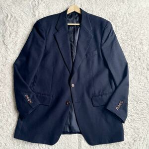 【Ralph Lauren/ラルフローレン】カナダ製◎希少 大きいサイズ ヴァージンウール ネイビー テーラードジャケット 42R/XL相当《Ralph》