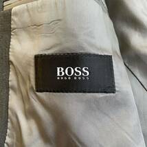 【HUGO BOSS/ヒューゴボス】極美品◇希少カラー カーキグレー 『ストレッチ性◎ヴァージンウール』セットアップ スーツ 48/L-XL相当 黒タグ_画像8