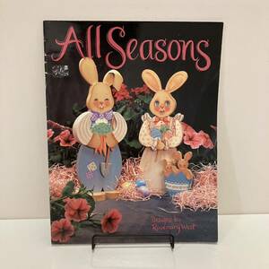 231229洋書トールペイント資料「All Seasons」図案集 カントリー木工家具 フォークアート Folk Art 手芸 Tole Painting★古書美品