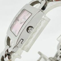 稼働品　クリスチャンディオール Christian Dior マリス ピンクシェル文字盤 ブレスレット D78-109 クォーツ レディース腕時計　R阿1023 _画像6