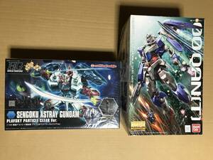 33379 ガンプラ HG戦国アストレイ クリア＋BACK-ON CD & MGダブルオークアンタ 未組立セット