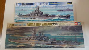 ＷＬ・1/700　日本戦艦山とＶＳ　米戦艦　サウス・ダコタ