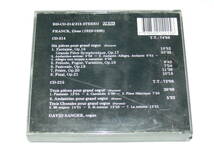 中古CD　CESAR FRANCK　The Complete Organ Music　DAVID SANGER　2枚組_画像2