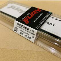 【１円～】未開封[Kingston] 16GB (1x16GB) DDR5 5600MT/s CL36 FURY Beast White EXPO KF556C36BWE-16_画像3