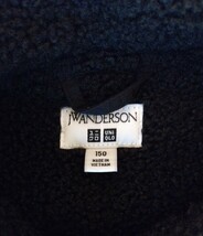 未使用品 ユニクロ JW ANDERSON 150サイズ ボア フリース ブルゾン ブラックキッズ ムートンジャケット風 温かい 送料無料 完売品 希少_画像3