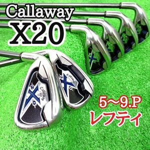 【稀少　レフティ】Callaway　キャロウェイ　X20 ゴルフクラブ　アイアンセット　左利き　Xシリーズ　Y23122103