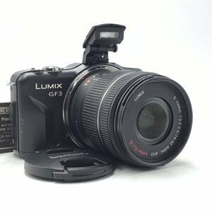 カメラ Panasonic DMC-GF3 / G VARIO 14-42mm F3.5-5.6 コンパクト 本体 現状品 [1358HJ]