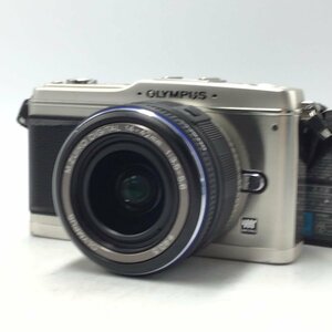 カメラ Olympus PEN E-P1 M.ZUIKO DIGITAL 14-42mm 1:3.5-5.6 ED ミラーレス一眼レフ セット品 現状品 [1364HJ]