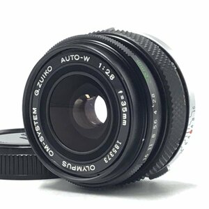 カメラ Olympus OM-SYSTEM G.Zuiko AUTO-W 35mm f2.8 一眼レフ レンズ 現状品 [6490KC]