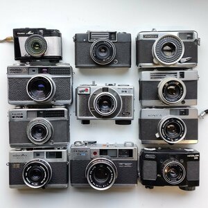 Fujica Mini , Konica EYE2 , Ricoh ELNICA 35M , Minolta repo-S 他 レンジファインダー 11点セット まとめ ●ジャンク品 [7999TMC]