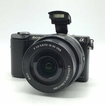 カメラ Sony α5000 / E 3.5-5.6/16-50 OSS ミラーレス一眼レフ セット品 ジャンク品 [1383HJ]_画像1