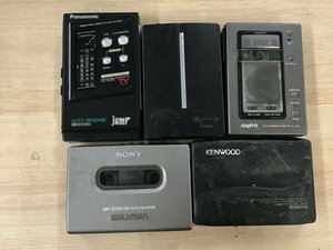 SONY SANYO WM-172 CP-J7 RXSA250 Panasonic MR-02他 Jump ソニー walkman カセットプレーヤー ウォークマン 5点セット◆ジャンク品[2085W]