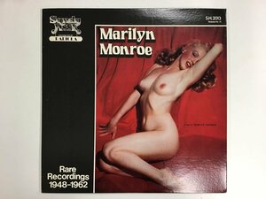 LP / Marilyn Monroe / Rare Recordings 1948-1962 / セクシージャケ/US盤 [8166RQ]