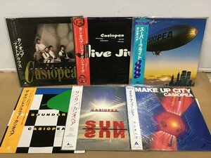 LP カシオペア Jive Jive SUN 等 レコード まとめ 全て帯付 邦楽 和モノ シティーポップ 6点セット [3747SH]