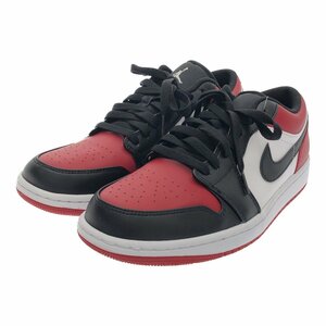 NIKE ナイキ 【men874D】 AIR JORDAN 1 LOW 553558-612 未使用 エアジョーダンワン ロー メンズ 靴 US9.5 27.5cm レッド ホワイト