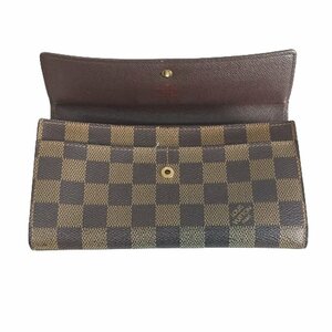 【1円スタート】LOUIS VUITTON ヴィトン 【lay925D】 ダミエ ポルトフォイユ・サラ N61734 長財布 2つ折り ホック破損 ジャンク