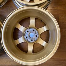 RAYS 鍛造　軽量　スバル GC8 インプレッサ WRX STI 純正 オプション 16×7JJ+53 PCD100-5穴　ハブ径約56mm 4本セット_画像10