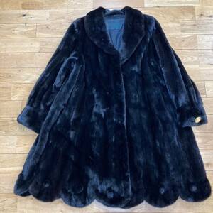 4112-8　Devlin Collection Beverly Hills　BLACK GLAMA　ブラックグラマ　ミンク　毛皮コート　レディース　婦人服