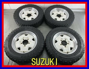 ■中古タイヤホイール■　SUZUKI スチールホイール 16インチ 5J +20 5H 139.7 YOKOHAMA GEOLANDAR M/T+ 185/85R16 激安 送料無料 K47