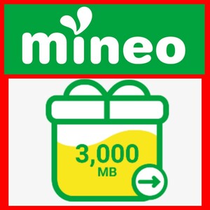 格安SIM マイネオ パケットギフト 3GB (3000MB) mineo 匿名取引可能 k-opti