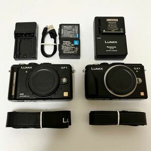 Panasonic LUMIX GX1 GF1 ボディ ミラーレス一眼カメラ デジタルカメラ 2点セット ジャンク