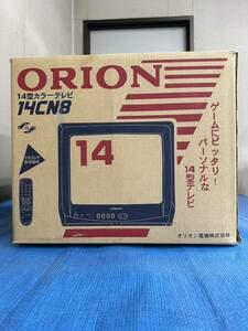未開封未使用品 ORION オリオン 14型カラーテレビ 14CN5 ブラウン管 昭和レトロ オリオン電機株式会社 