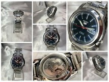 【可動品】SEIKO セイコー ５ 腕時計 7S26-02W0 スケルトン 自動巻き 21JEWELS_画像8