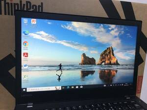 ◆ Lenovo ThinkPad T470 Core i5 7300U 2.60GHz/16GB/SSD 256GB WLAN Bluetooth フルHD Webカメラ　タッチパネル Win10　PRO 22H2