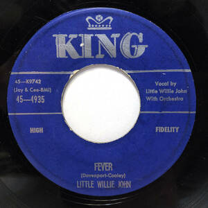 Little Willie John フィーバー 45 1956 ソウル Blues R&B Popcorn VG KING Vinyl Record 海外 即決