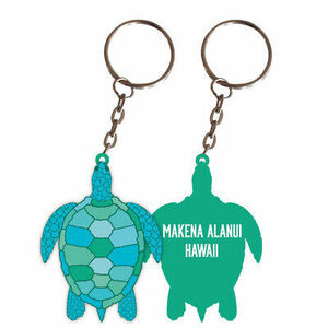 Makena Alanui Hawaii Turtle Metal Keychain 海外 即決