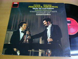 LPt742／【独盤】パールマン/ズッカーマン/サンダース：モシュコフスキ 2つのヴァイオリンとピアノのための組曲/プロコフィエフ OP56 他.