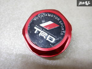 TRD オイルフィラーキャップ オイルキャップ アルミ レッド ネジ式 単体 棚2Z5